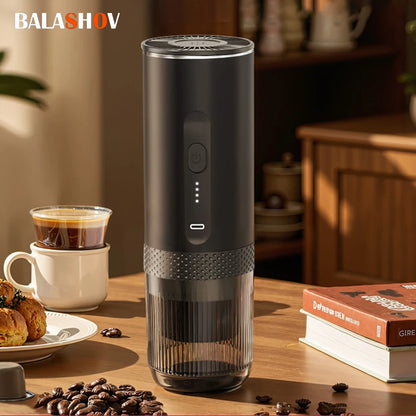 20 Bar Self-Heating Wireless Portable Espresso Maker, One-Click Automatic Extraction Mini Coffee Machine, Multi Capsule Compatible Rechargeable Travel Coffee Maker, Compact Portable Coffee Brewer for Car, Road Trip, Camping,
