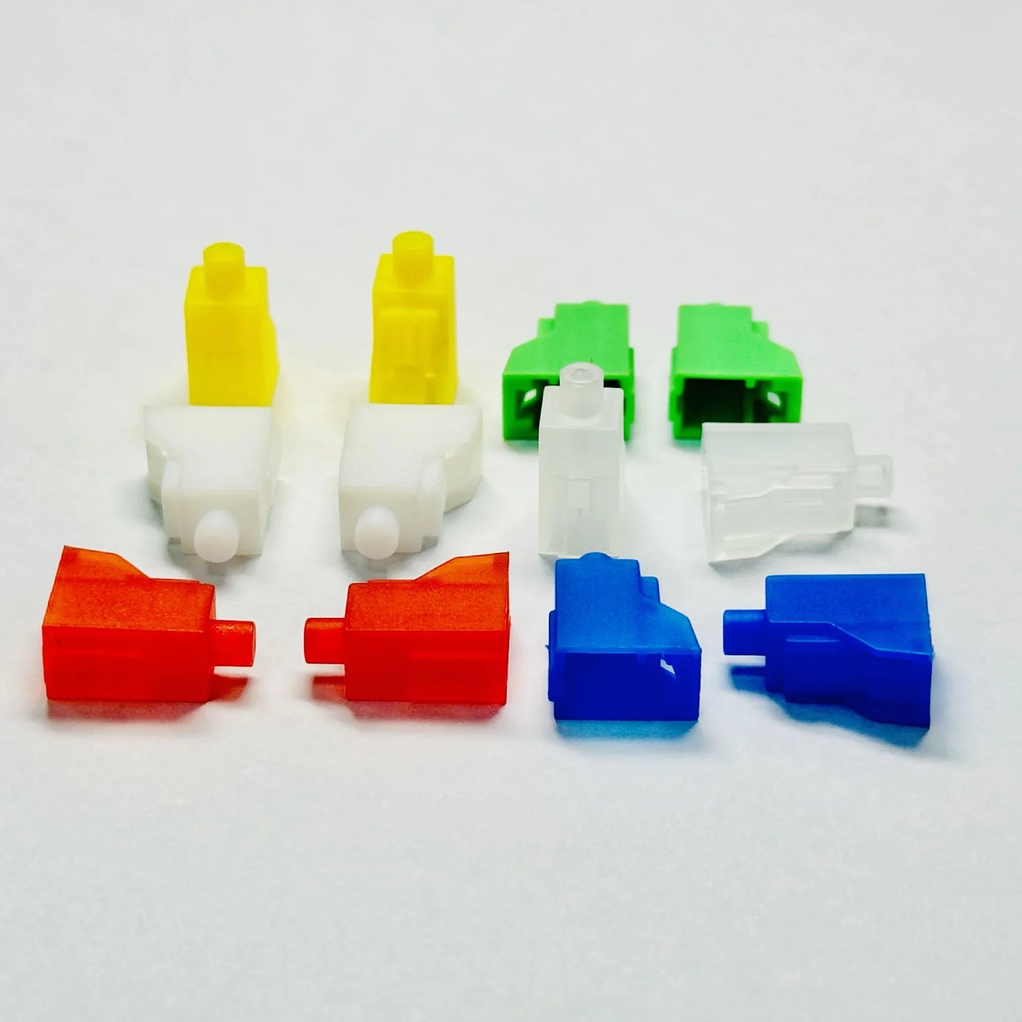 fiber LC dust cap white for LC optical fibre connector attenuator protective plug white plastic free shipping SX ELINK 100pcs