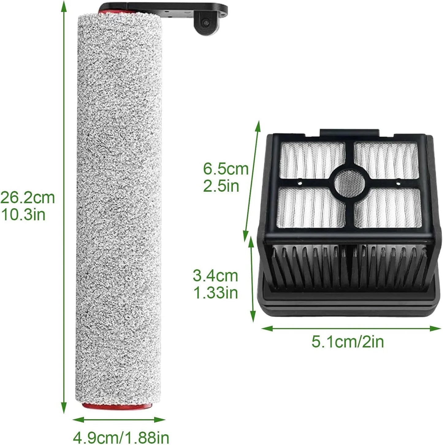 Dreame H12 Pro / H12 Plus  Soft Brush Spare Parts Wet Dry Vacuum Cleaner Roller Hepa Filter Accessories