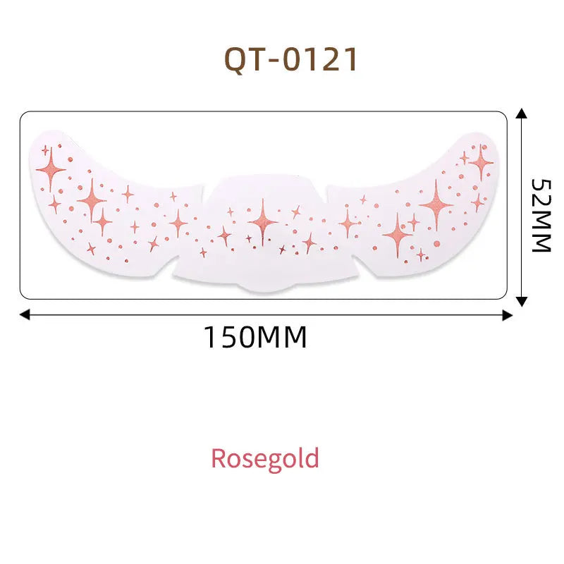 1pc Hot Stamping Freckles Makeup Sticker Metallic Radiation Golden Silver  Fake Freckles Temporary Tattoo Stickers Face Makeup