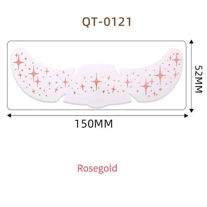 1pc Hot Stamping Freckles Makeup Sticker Metallic Radiation Golden Silver  Fake Freckles Temporary Tattoo Stickers Face Makeup