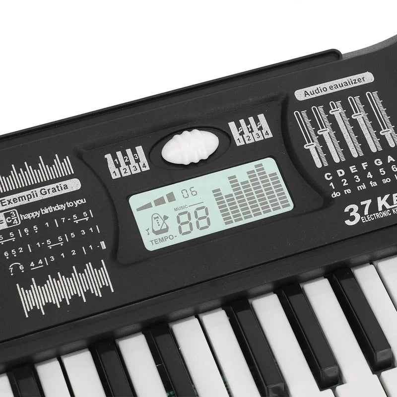 Kids Keyboard Piano Toy Realistic 37 Key Multi Functional Interactive Kids Piano Musical Instrument Type 1