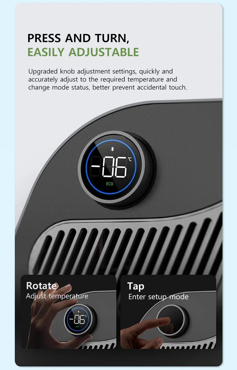 NovaAcc 16L Car Refrigerator Portable Compressor Freezer Cooler Fridge for Tesla Model Y 2017-2024 Outdoor Camping Accessories