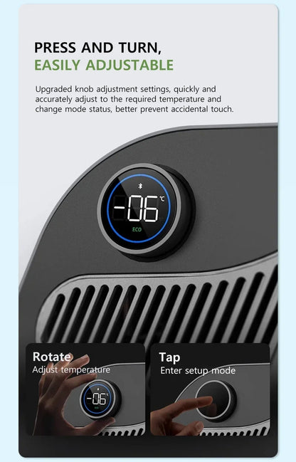 NovaAcc 16L Car Refrigerator Portable Compressor Freezer Cooler Fridge for Tesla Model Y 2017-2024 Outdoor Camping Accessories