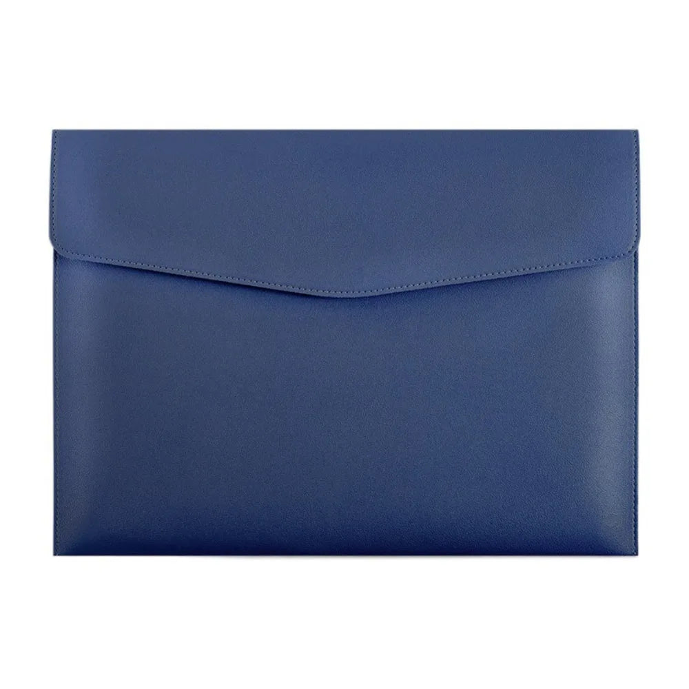 Stationery Dustproof Leather Leather Document Pouch Large Capacity A4 Leather File Folder File Bag for Men