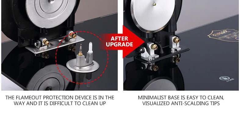 Flip Embedded Fierce Fire Stove Household Gas Burner Stove for Kitchen Cooktop Upgrade Timing Kitchen Gas Cooker Energy-saving