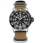 Addies Dive Men Fashion Casual Watch Calendar Display 50m Waterproof Tube Luminous Watch Black Dial Rotating Bezel Quartz Watch