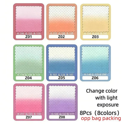 5/8 Colors Color Change Fuse Beads Kit Light Change Temperature Change Perler Beads 2.6mm DIY Craft Melting Beads Gifts