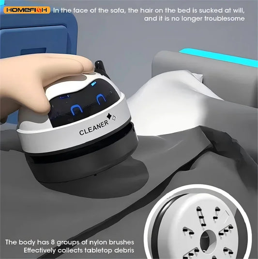 HOMEFISH Vacuum cleaner Desktop Mini rechargeable cleaner Rubber shavings keyboard cleaner Portable automatic dust extractor