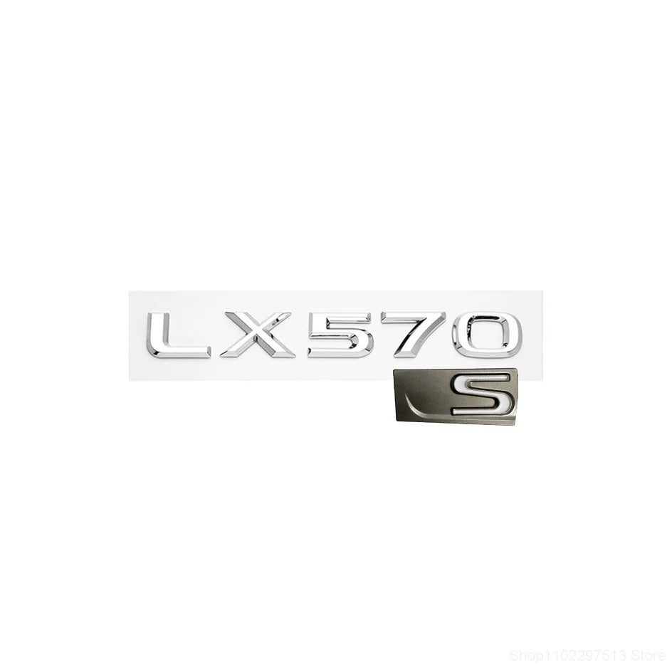 For Lexus LX570 S Accessories 2008-2019 Car Rear Trunk Special Emblem Badge Sticker Letter Rear Emblem