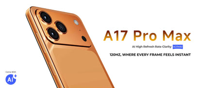 HOTWAV A17 Pro Max Smartphone 6.75'' 120Hz 4GB 256GB Mobile Phone Android 15 5160mAh Thin Cellphone with 3.5mm Headphone Jack