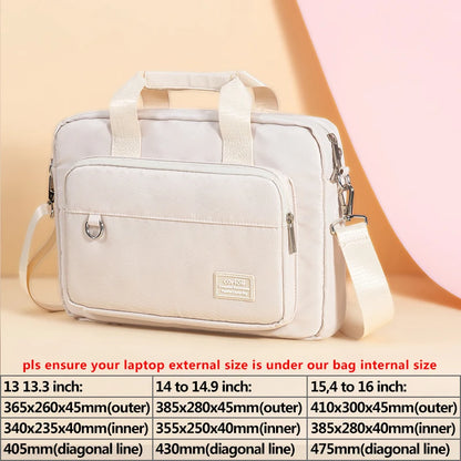Laptop Shoulder Bag 13.3 15.6 inch for Women Notebook Briefcase Handbag for Macbook Pro 14 16 M4 M3 Air 15 Huawei Xiaomi Dell HP