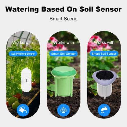 WiFi Smart Life Automatic Drip Irrigation System Kit Garden Irrigation Controller Plant Phone APP Control Watering Timer Device