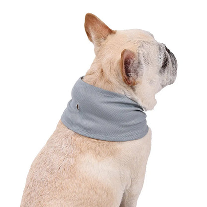 Breathable Cooling Dog Bandana Scarf for Pet Small Dogs Bulldog Summer Polyester Sunstroke Cooling Neck Wrap Dog Collar Perro