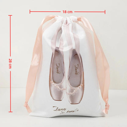 Portable Mesh Dance Bag Breathable Shoes Storage Pouch Girls Ballet Organizer Bags Shoe Pouches Bag Drawstring Dance Shoes Pouch