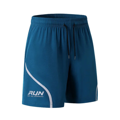 Muscle Fitness Casual Running Five-point Pants Men Reflective Stripe Basketball Training Quick-drying Breathable Training Shorts