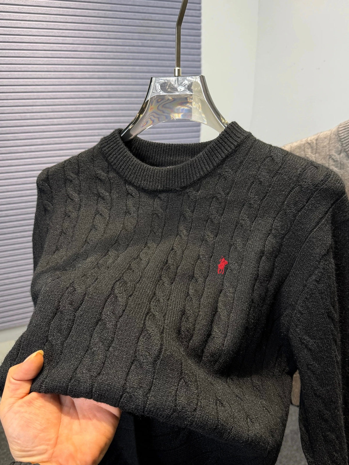 Designer Brand Pony Embroidery Fashion Sweater Men's Classic Paul Fashion Jacquard Autumn/Winter Round Neck Warm Knitted Pullove