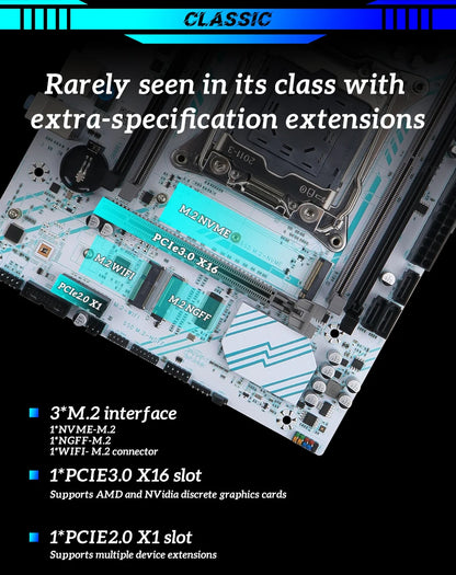 SOYO X99 Motherboard LGA 2011-3 Set Kit Xeon E5 2680 V4 CPU Processor 16G=1*16G DDR4 REG ECC RAM Memory M.2 NAME For Computer