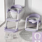 Kids Toilet Step Stool Potty Training Seat with Ladder Boys Girls Baby Toilet Seat Adjustable Step-on Stool for Adult Toilet