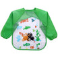 Baby Girls Apron Bibs Toddler Long Sleeve Scarf Waterproof Art Smock Feeding Bib Infant Boys Girls Kids Burp Cloth Bandana