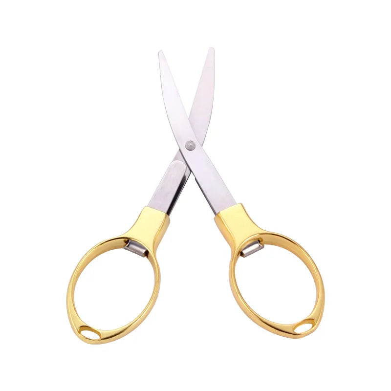Portable Stationery Folding Scissors Stainless Steel Fishing Line Cutter Multi-functional Needle and Thread Scissors