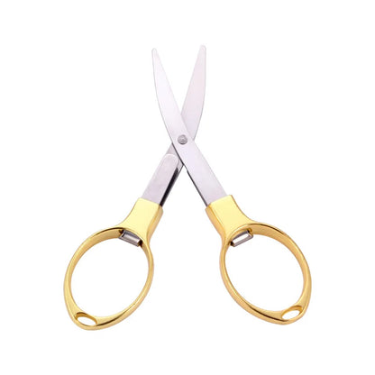 Portable Stationery Folding Scissors Stainless Steel Fishing Line Cutter Multi-functional Needle and Thread Scissors