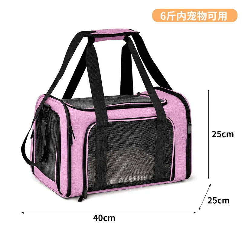 Large Capacity Mesh Breathable Pet Bag Outdoor Portable Cat Backpack Breathable Mesh Pet Travel Carrier Cats Daily Outdoor Use