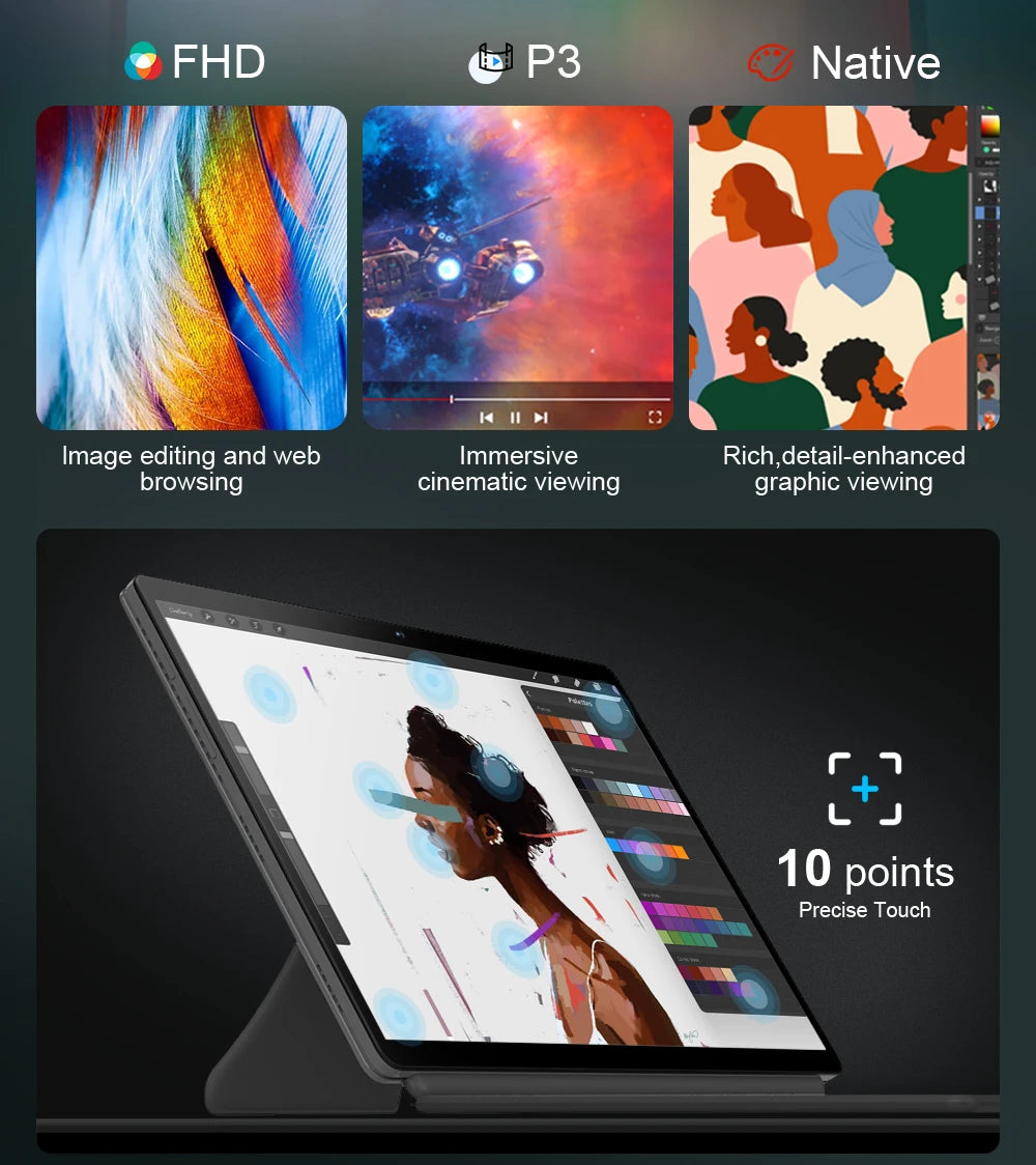 Ninkear T40 Tablet Mini Laptop 14 inch 2 in 1 Intel N100 16GB+512GB 1200P IPS Touch Screen Windows 11 Notebook Free Shipping