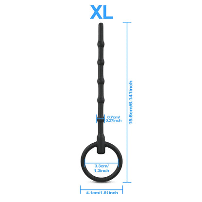 5 Sizes Soft Silicone Urethral Dilator Horse Eye Stick Penis Rod Male Masturbation Blockage Stimulator Catheter Sex Toys for Men