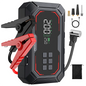 Car Battery Jump Starter with Air Compressor, 12V 1000A/1500A PEAK 26800mah Portable Car Jump Starter with 150 PSI Inflator (for ALL Petrol or 10L Diesel), Emergency LED Flashlight