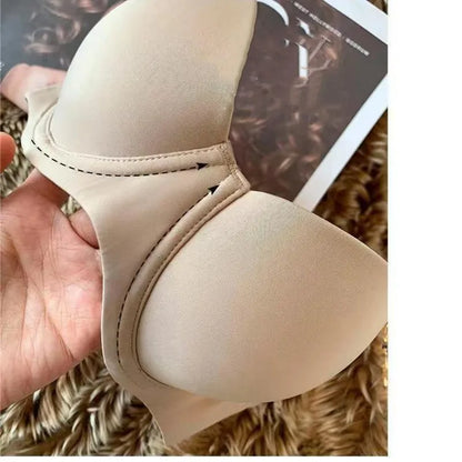 Women Seamless Bra Half-Cup Push-Up Bra Ladies Soft Underwear 2 Hook Back Comfort Non-wire Bralette Sexy Lingerie Size S-XL