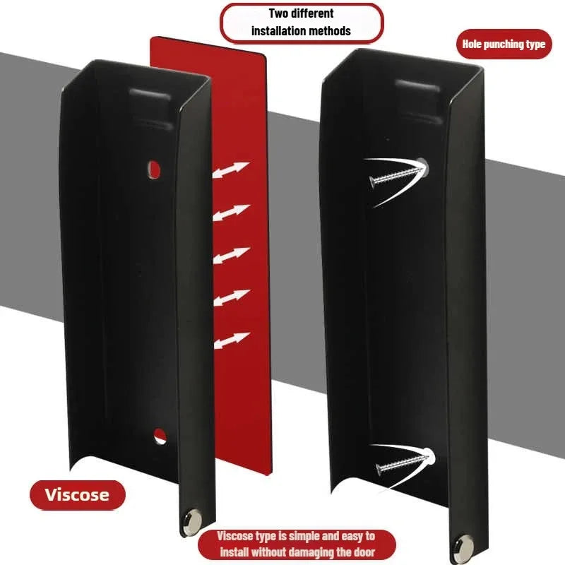 Stainless steel foot-mounted door arrester automatic door arrester safety windproof anti-slip card magnetic suction door clip