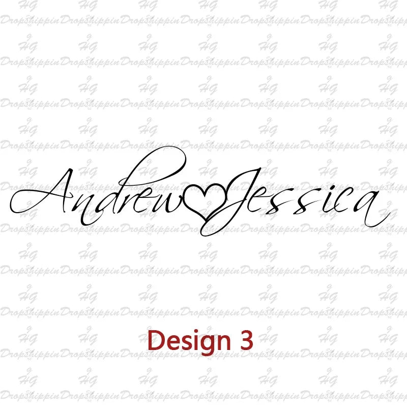 Personalized Two Name Necklaces With Heart Stainless Steel Custom Letter Couple Necklace Choker  Stainless Steel Wedding Gift