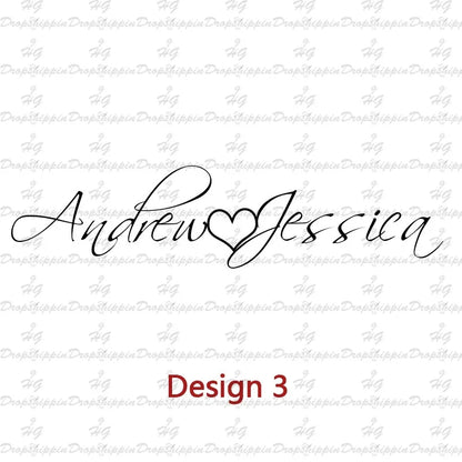 Personalized Two Name Necklaces With Heart Stainless Steel Custom Letter Couple Necklace Choker  Stainless Steel Wedding Gift
