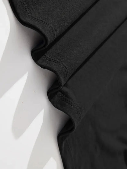 Men's Summer 100% Pure Cotton Casual Loose Sports T-Shirt Yin-Yang Tree Pattern Print round Neck Short-Sleeved Top