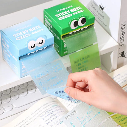 Mr. Paper 105/108Sheets/roll Pull-out Sticky Notes Student Stationery Sticky Notes Transparent Color Sticky Notes DIY Handbook