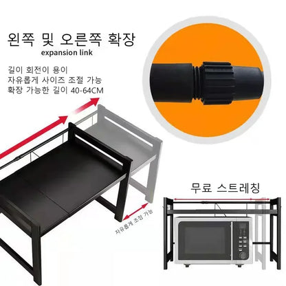 Household Microwave Oven Rack Kitchen Countertop Oven Rack Seasoning Storage Rack Holder Stand Storage Furniture