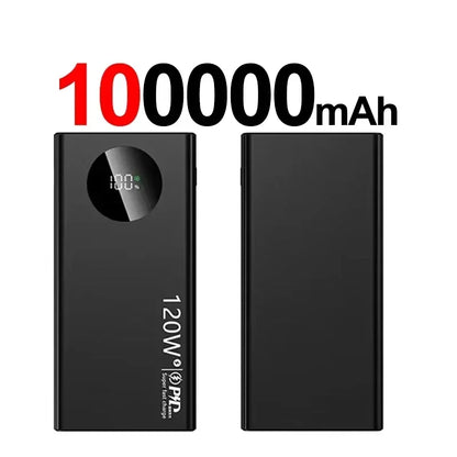 2027 Lenovo HOT CCC 500000mAh PowerBank 120W Super Fast Charging PD20W LED Digital Display Battery Suuply For iPhone17  Xiaomi