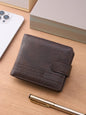 Men Wallets Leather Zipper Purse Man Slim Card Horders Quality Male Short Multi-card Wallet Coin Pocket Purse