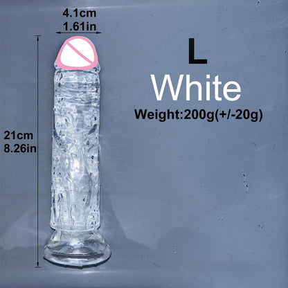 Cheap Realistic Butt Plug Jelly Dildo 5 Sizes Man Women Anal Sex Toys Gay Suction Cup Big Dick Soft Masturbators Small Penis