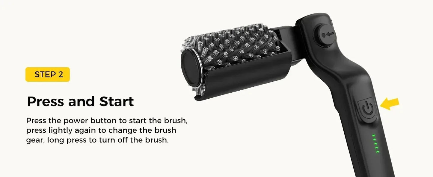 Cordless Rechargeable Electric BBQ Grill Brush Heavy Duty Outdoor Cleaning Tool Rotary Adjustable for Oil Stains