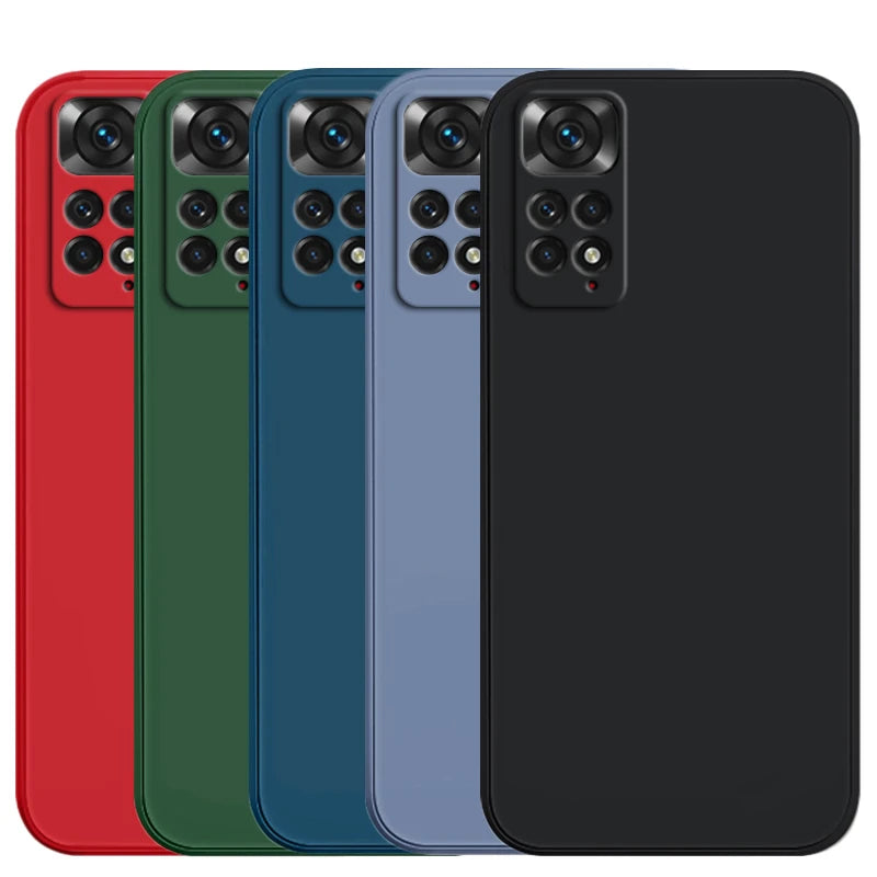 Case For Xiaomi Redmi Note 11 Case Redmi Note 11 10 10s 11s 12 12s 13 Pro Plus 5G Cover Anti-drop Liquid Silicone Cover Case