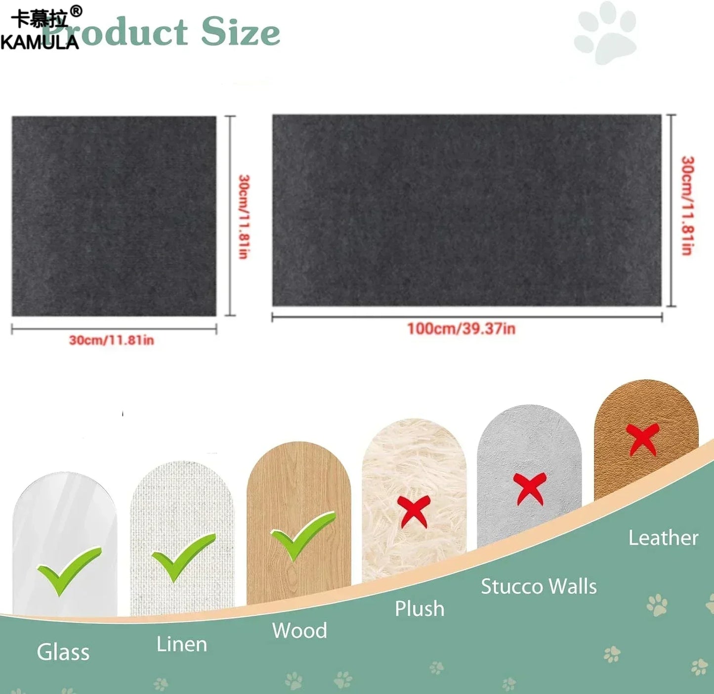Cat Carpet Cat Scratching Mat Trimmable Self-Adhesive Carpet DIY Climbing Scratcher Scratch Furniture Protector Covering Posts