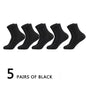 5Pairs/Lot Men's Socks High Quality Bamboo Fiber Business Breathable Deodorizing Socks Men's Casual Socks Large Size EU38-46