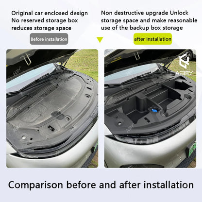 Car Front trunk storage box For Xpeng G6 2023-2026 Large-Capacity Motivation cabin Storage Box Modification Auto Accessories