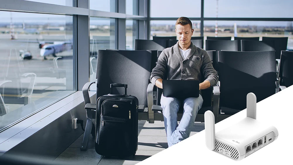 GL.iNet GL-SFT1200 (Opal) Secure Travel WiFi - AC1200 Dual Band Gigabit Ethernet Wireless Internet Router