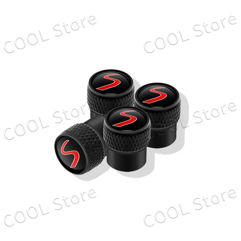 4Pcs Car Styling John Cooper Works Emblem Auto Wheel Tire Air Valve Caps Dust Cover For Mini Cooper S Logo R52 R53 R58 F55 F56
