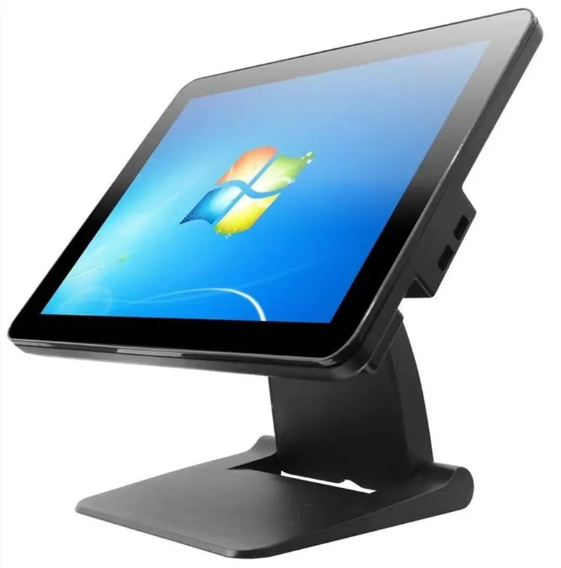 NEW 15.6 Inch Touch Screen Desktop POS Terminal Cash Register POS System All in One Windows 10 Support Folding PC I3 RAM 8GB