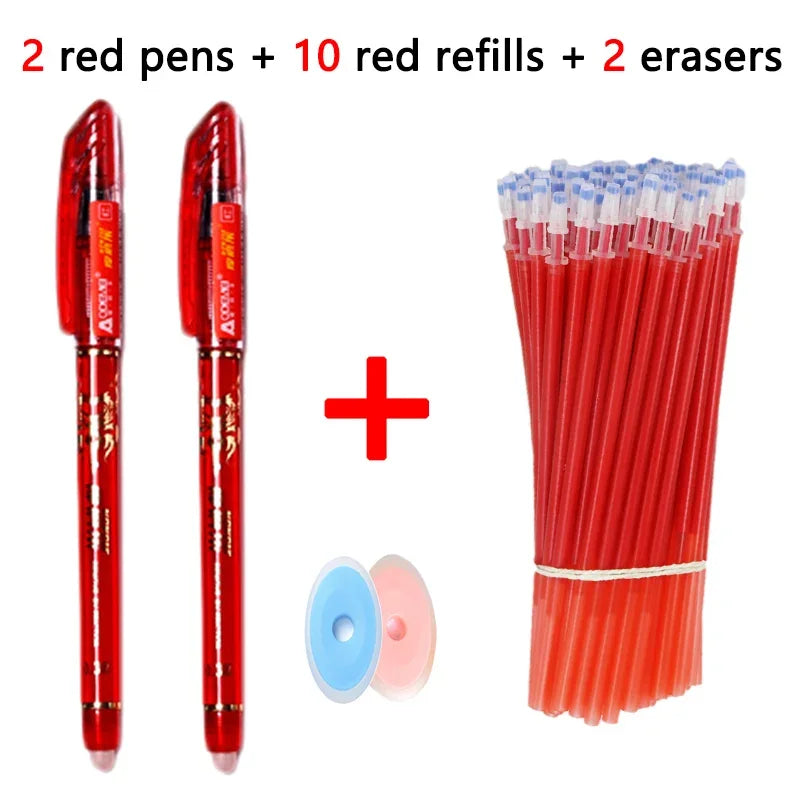14 Pcs Erasable pens gel pen sketch Writing Stationery for Notebook school supplies office cute pens pen pencil cute pens