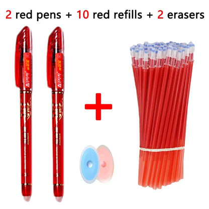 14 Pcs Erasable pens gel pen sketch Writing Stationery for Notebook school supplies office cute pens pen pencil cute pens